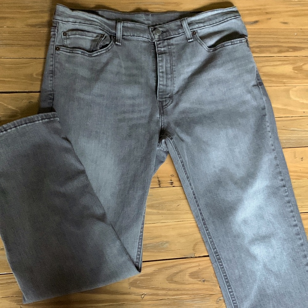 Levi’s jeans gray in color.